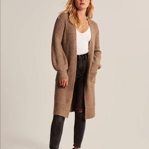 NWT✨ A&F WAFFLE STITCH DUSTER CARDIGAN XXS🧥✨
